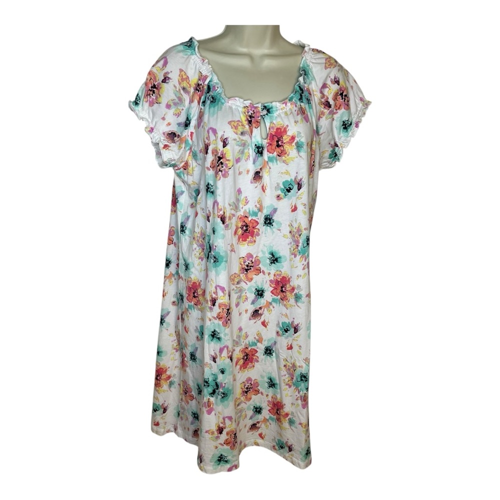 Croft & Barrow Intimates Floral Print Women's Nightgown Cotton Blend